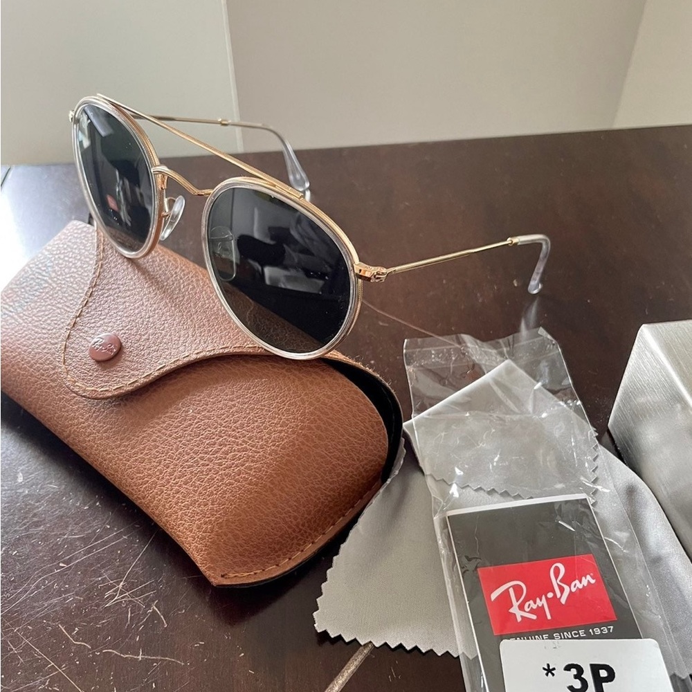 Custom Ray-Ban Round Double Bridge Sunglasses - image 2